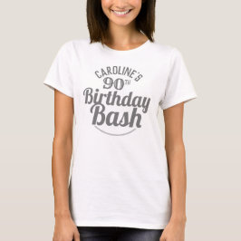 Verjaardag 90e verjaardag T-shirt
