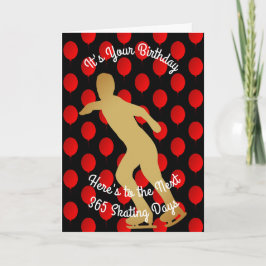 Verjaardag aan de Volgende 365 het Schaatsen Dagen Kaart