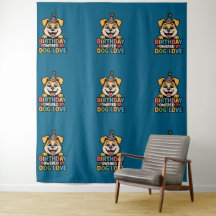 Verjaardag Aangedreven door Hond Love Design