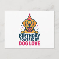 Verjaardag Aangedreven door Hond Love Illustratie