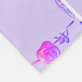 Verjaardag/Aangepast Roos Fleece Deken (Hoek)