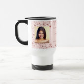 Verjaardag aangepaste foto roos gouden beste vrien reisbeker (Links)