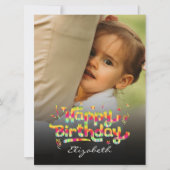 Verjaardag Aangepaste Foto Wenskaart Gepersonalise (Voorkant)