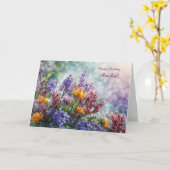 Verjaardag Aangepaste naam Elke naam  bloem Kaart (Gele Bloem)