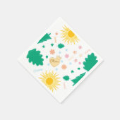 Verjaardag Aangepaste naam, feestartikelen papier Servet (Hoek)
