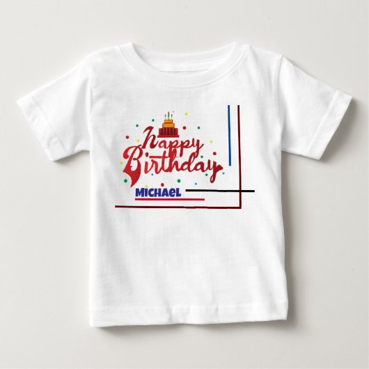 Verjaardag Aangepaste Naam Moderne Elegante Cadeau (Voorkant)