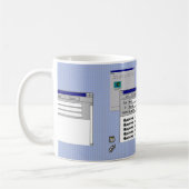 Verjaardag Aangepaste Windows 95 Computer Thema Koffiemok (Links)