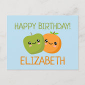 Verjaardag aanpasbaar briefkaart (Voorkant)