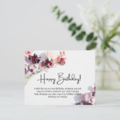 Verjaardag aanpasbare platte wenskaart kaart (Staand voorkant)