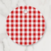 Verjaardag Aardbei Plaid Dank u Bedankjes Labels (Achterkant)