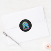 Verjaardag aarde dag 2026 grappig recycling kinder ronde sticker (Envelop)