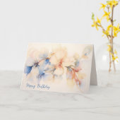 Verjaardag Abstract Hondenhout bloemen Kaart (Gele Bloem)