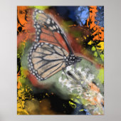 Verjaardag Abstracte Vlinder PV02 Kunstprint Poster (Voorkant)