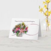 Verjaardag, achterkleindochter, Bloemenmand Kaart (Gele Bloem)