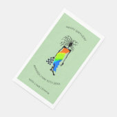 Verjaardag, African Art Elegant Mode Lady Servet (Hoek)