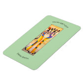 Verjaardag, African Art waterverf Geweldige Dans Magneet (Linkerzijde)