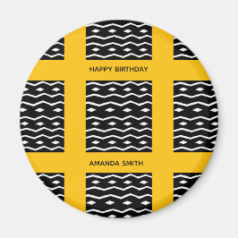 Verjaardag, Afrikaanse kunst Etnische Patroon Sina Magneet