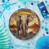 Verjaardag Afrikaanse olifant Papieren Bordje (Feest)