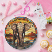 Verjaardag Afrikaanse olifant Papieren Bordje (Feest)
