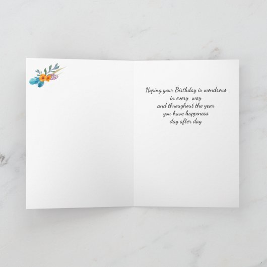 Verjaardag Afrikaanse vrouw Kaart (Binnen)