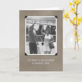 Verjaardag Afscheid van het jaar, leuke  Kaart (Gele Bloem)