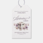 Verjaardag Alabaster Box Cadeaulabel (Voorkant)