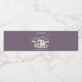 Verjaardag Alabaster Box Waterfles Etiket (Enkel label)