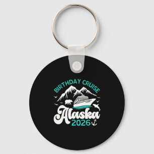 Verjaardag Alaska Cruise 2026 Gezinsvakantie Reis Sleutelhanger