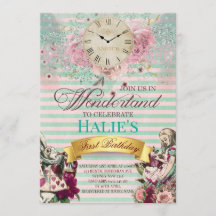 Verjaardag Alice in Wonderland Chalkboard