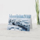 Verjaardag alligator in het moeras kaart (Voorkant)