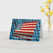 verjaardag america kaart (Gele Bloem)