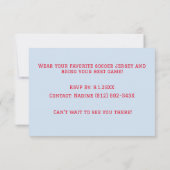 Verjaardag American Flag Soccer Kaart (Achterkant)