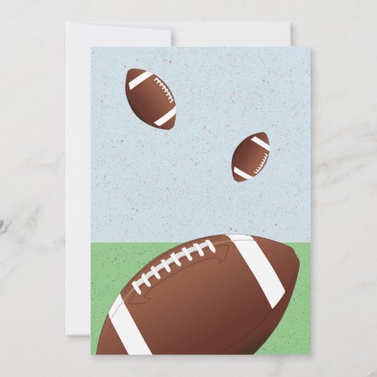 Verjaardag American Football Bal  Bedankkaart (Achterkant)