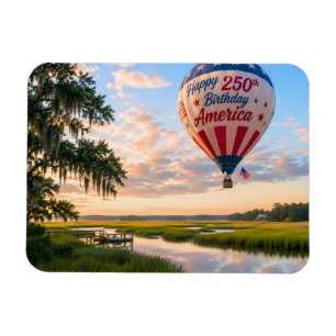 Verjaardag Amerika Lowcountry Heet Lucht Ballon Magneet