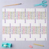 Verjaardag Anagrammen tissuepapier (Craft)