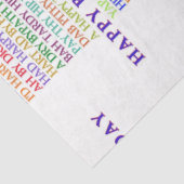 Verjaardag Anagrammen tissuepapier (Detail)