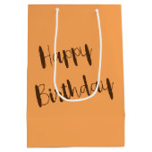 Verjaardag Ananas met zonnebril op het strand Medium Cadeauzakje (Achterkant)