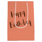 Verjaardag Ananas op Sunset Beach Medium Cadeauzakje (Achterkant)