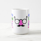 Verjaardag April Fool's Day Mustache Bril 15 OZ Koffiemok (Center)