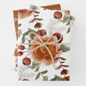 Verjaardag Aquarel Bloem Verpakkingsvellen Inpakpapier Vel (In situ)