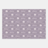 Verjaardag Aquarel Bloemverpakkingsvellen Inpakpapier Vel (Voorkant 3)