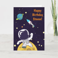 Verjaardag Astronaut Drijvend in de Buitenruimte