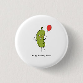 Verjaardag augurk badge, knoop, speldje cute 