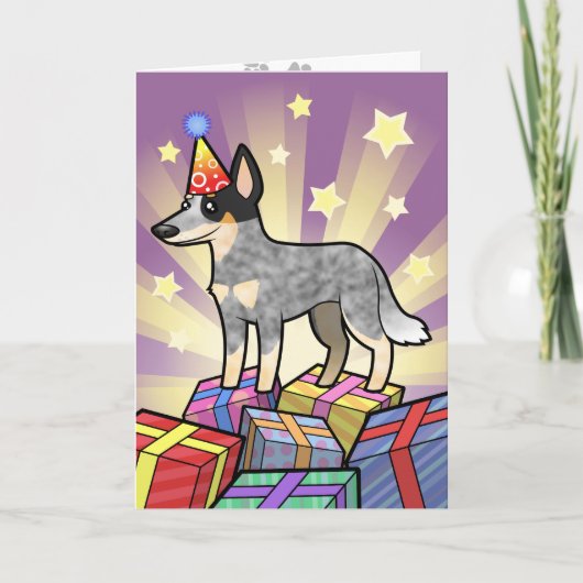 Verjaardag Australian Cattle Dog / Kelpie Kaart (Voorkant)