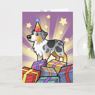 Verjaardag Australian Shepherd Kaart