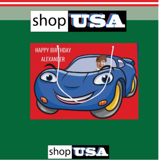 Verjaardag Auto Automobiel Grappige Cartoon Creati Groot Cadeauzakje