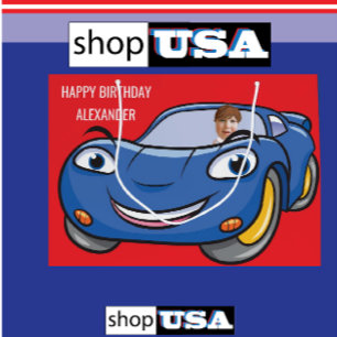 Verjaardag Auto Automobiel Grappige Cartoon Creati Groot Cadeauzakje