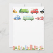 Verjaardag auto's kaart (Achterkant)