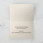 Verjaardag Award Certificaat Waardering Groet Kaart (Binnen)