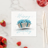 Verjaardag Baby Blue 3 Laags Servetten (Insitu)
